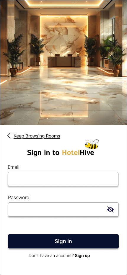 Hotel Hive screen 1